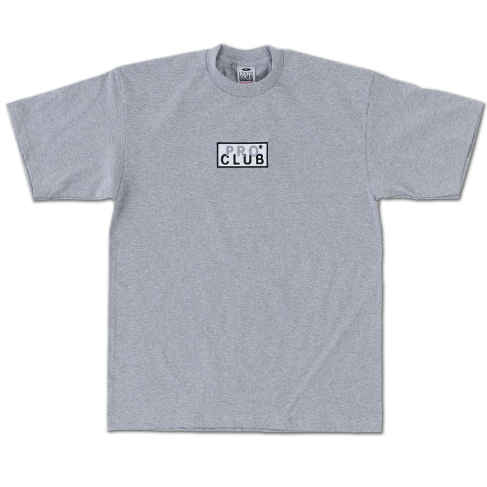 Pro Club Heavyweight Short Sleeve Embroidered Box Logo Tee