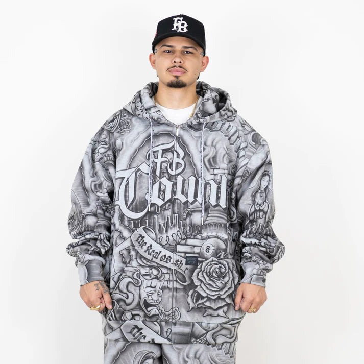 FB County Inked Up Hoodie - Grey