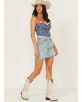 Levi's Women's Icon Light Wash Raw Hem Denim Mini Skirt - A4694-0024