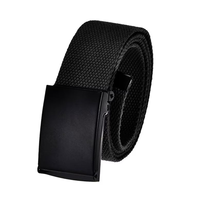 Canvas Military Web Belt & Buckle