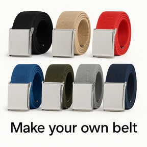 Canvas Military Web Belt & Buckle