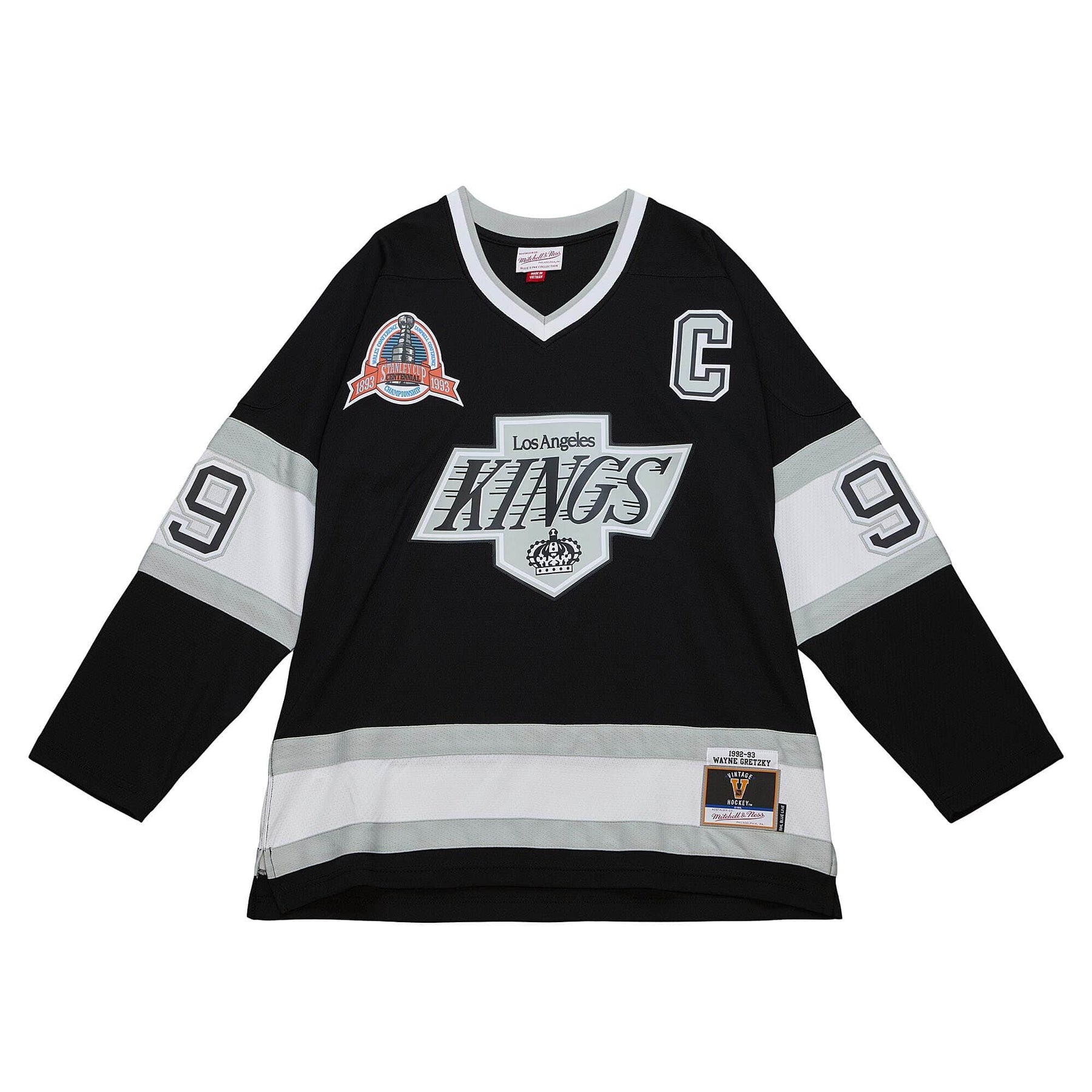 Mitchell and Ness Blue Line Wayne Gretzky Los Angeles Kings 1992 Jersey