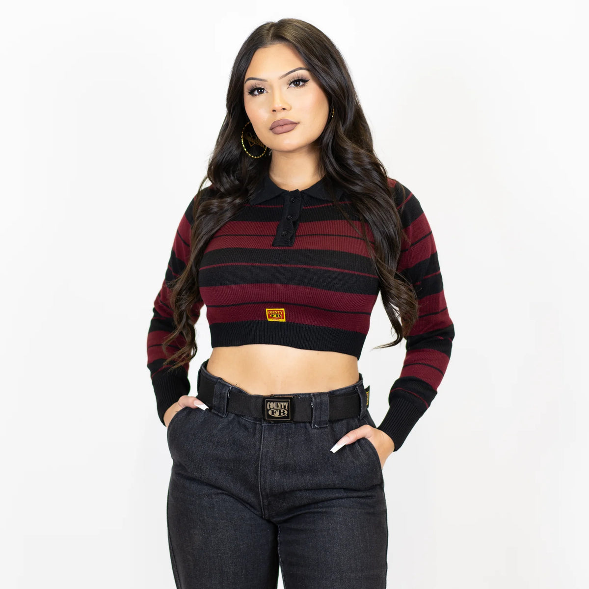 FB County Charlie Brown Crop Top L/S