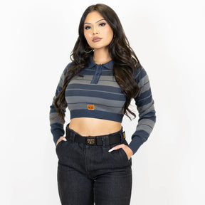 FB County Charlie Brown Crop Top L/S