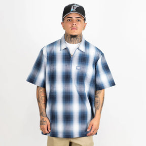 FB County Short Sleeve Checker Zip Shirt