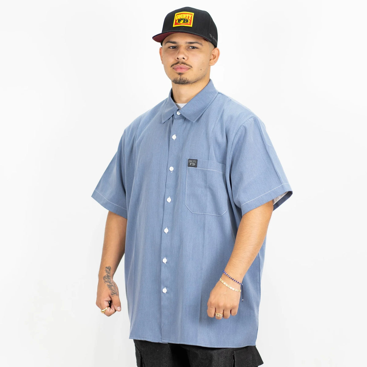 FB County Short Sleeve Chambray Shirt