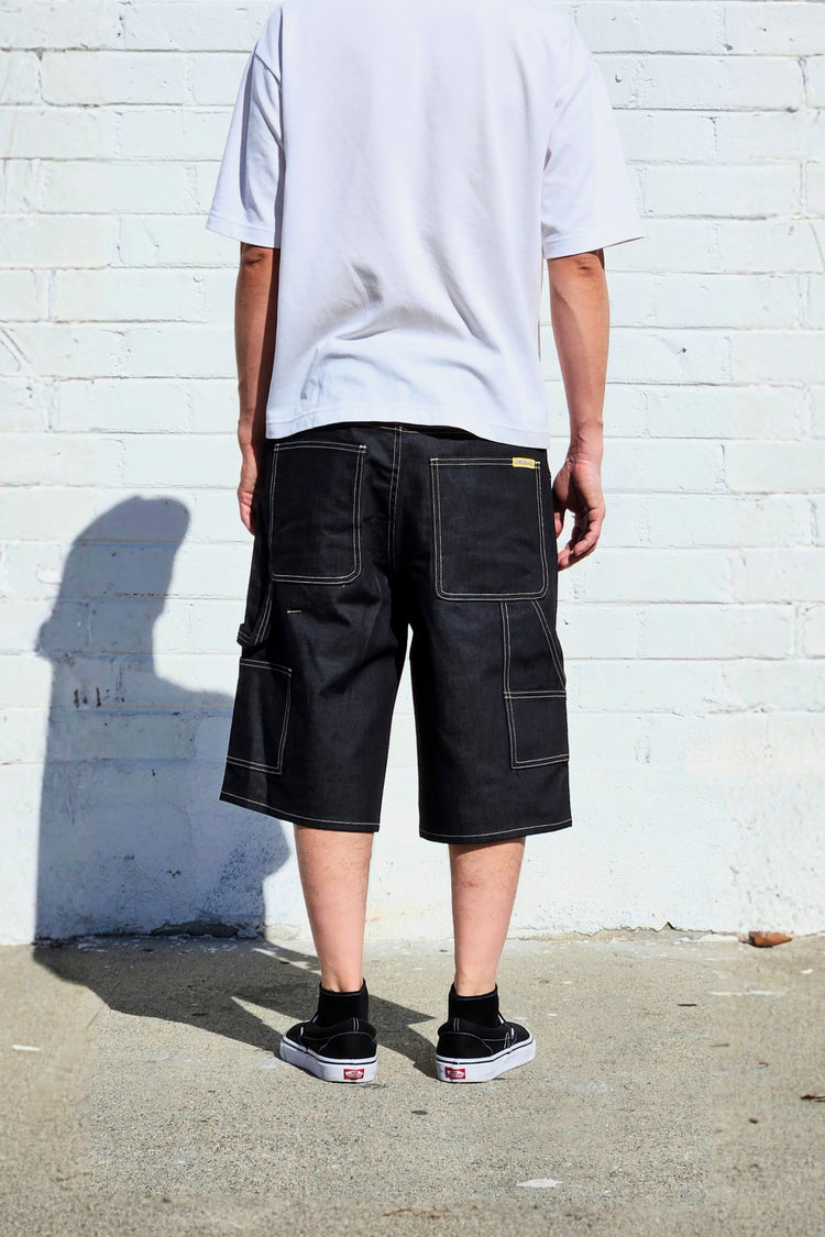 Neo Blue Baggy Carpenter Shorts
