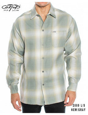 Cal Top 2000 L/S Plaid Shirt