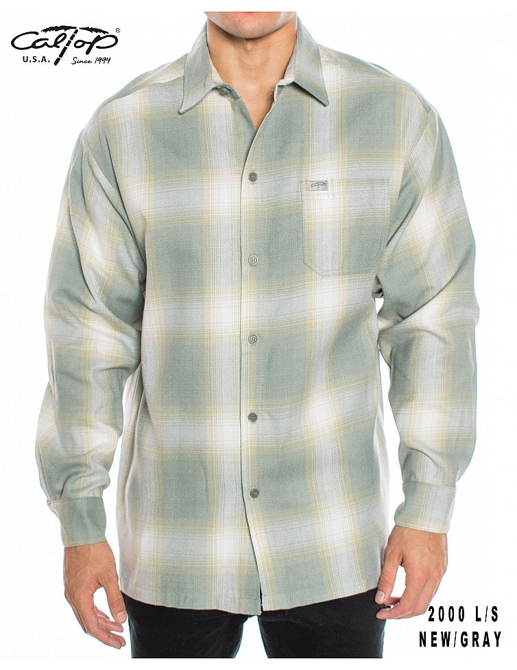 Cal Top 2000 L/S Plaid Shirt