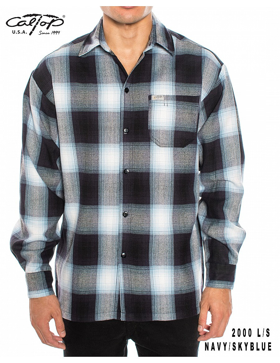 Cal Top 2000 L/S Plaid Shirt