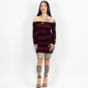 FB County Long Sleeve Off The Shoulder Dress