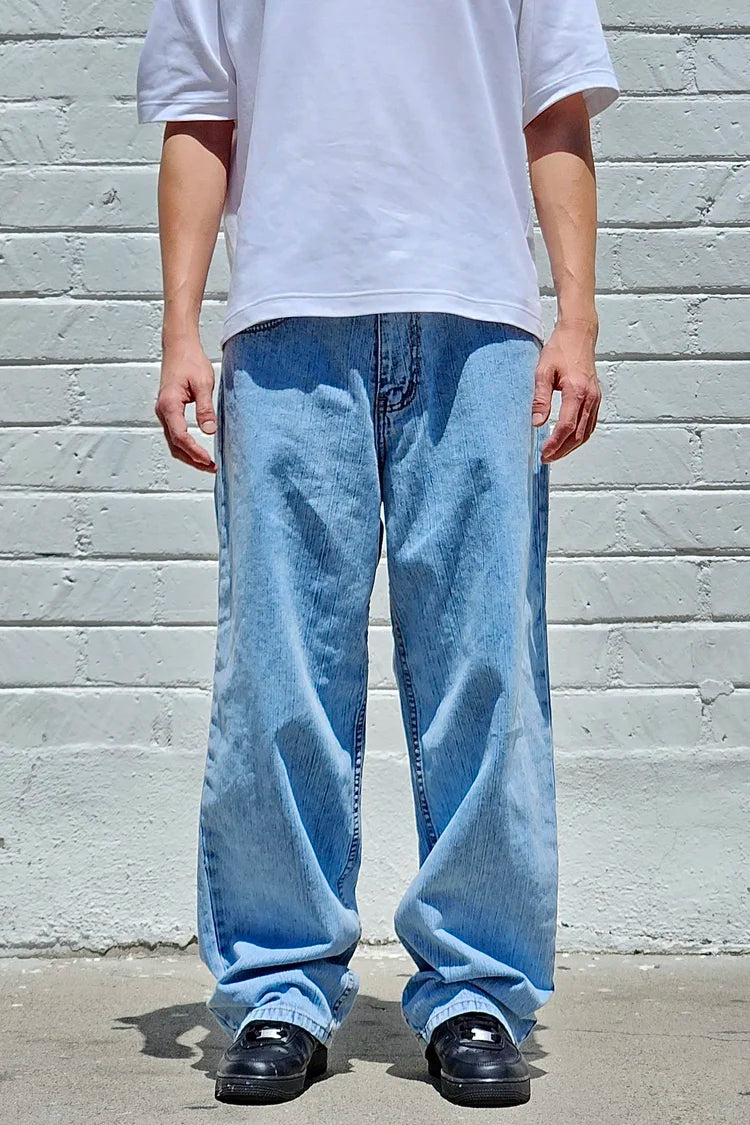 Neo Blue Baggy Jeans
