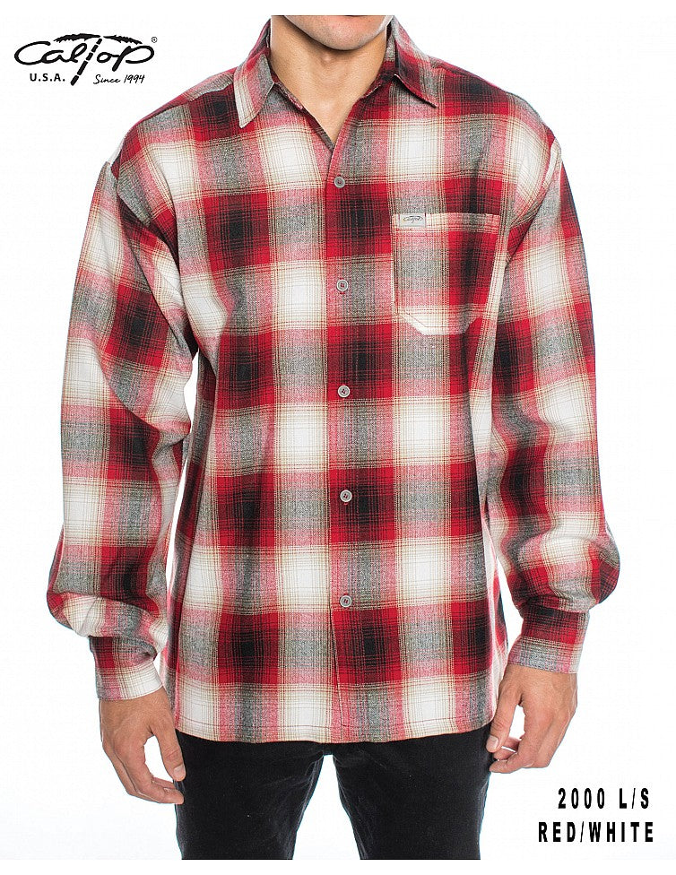 Cal Top 2000 L/S Plaid Shirt