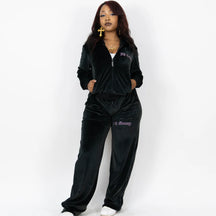 FB County Rhinestone Velour Tracksuit