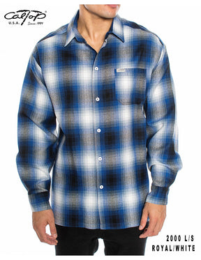 Cal Top 2000 L/S Plaid Shirt