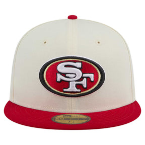 San Francisco 49ers 5950 2 toned Ivory/Red Hat