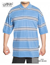 Cal Top Stripe Pique Polo