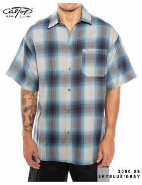 Cal Top 2000 S/S Plaid Shirt