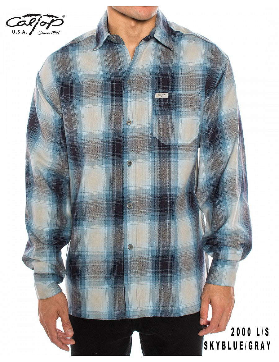 Cal Top 2000 L/S Plaid Shirt