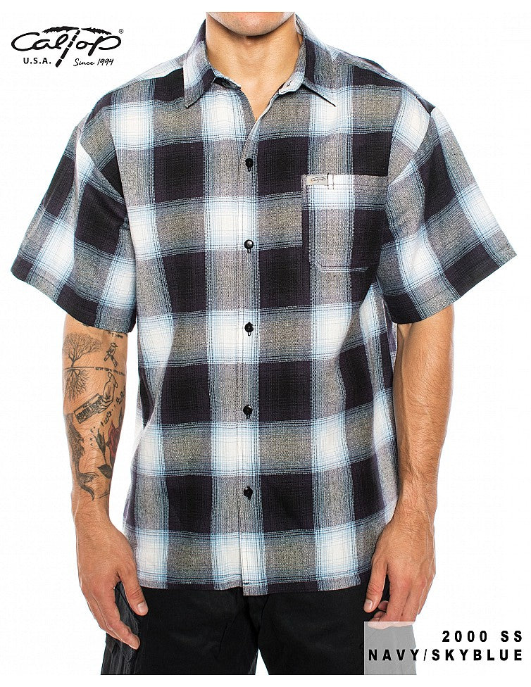 Cal Top 2000 S/S Plaid Shirt