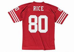 Men's Jerry Rice Scarlet San Francisco 49ers 1990 Legacy Player Jersey