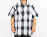 FB County Short Sleeve Checker Flannel Shirt White / Black