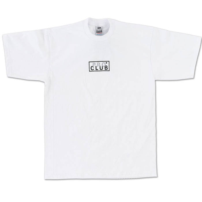 Pro Club Heavyweight Short Sleeve Embroidered Box Logo Tee