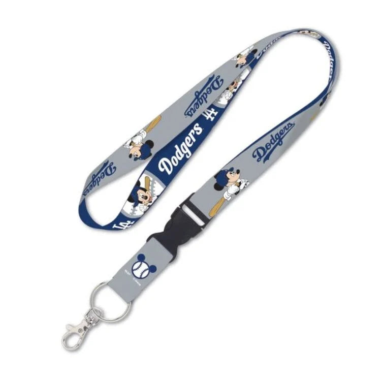 Los Angeles Dodgers Mickey Mouse Lanyard MLB