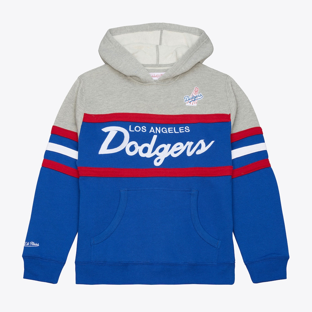 Mitchell & Ness Youth Los Angeles Dodgers Royal Head Coach Hoodie