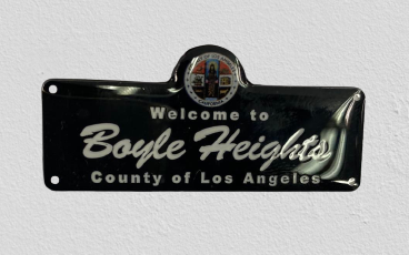 Boyle Heights Black Street Sign Hat Pin - Xtreme Wear