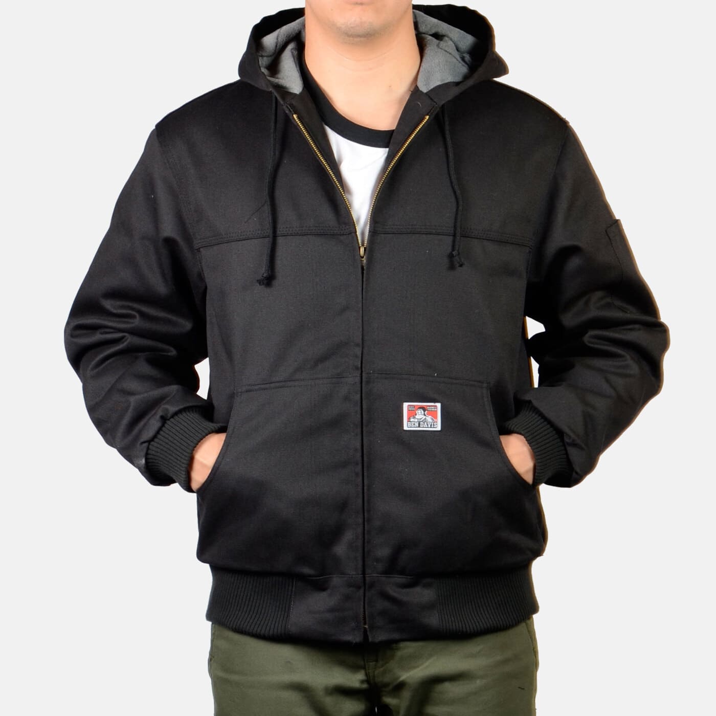 Hooded Zippered Front Jacket