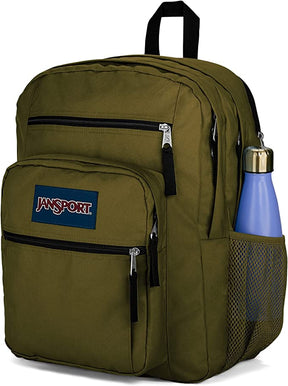 JanSport Big Student Backpack Army Green - School, Travel, or Work Bookbag with 15-Inch Laptop Compartment