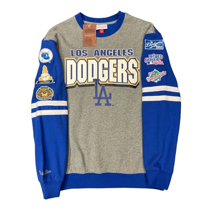Los Angeles Dodgers World Series Patch Crewneck Sweater