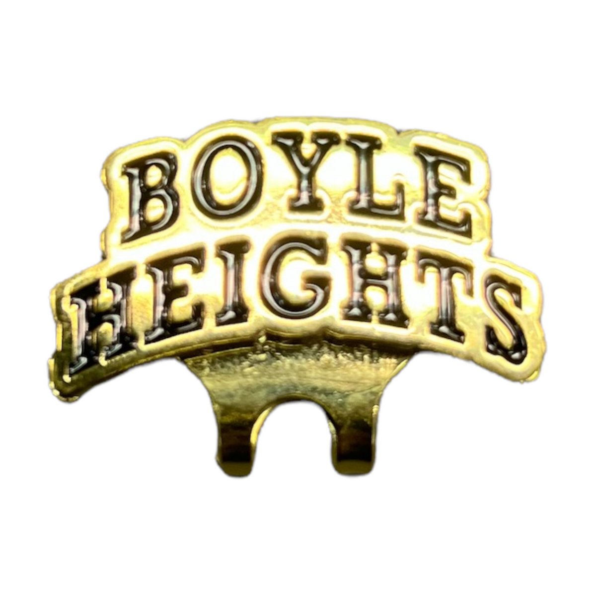 Boyle Heights Gold and Black Hat Clip