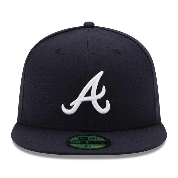 NEW ERA 59FIFTY AUTHENTIC COLLECTION ATLANTA BRAVES ON-FIELD ROAD HAT - NAVY - Xtreme Wear