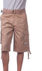 Pro Club Men's Cotton Twill Cargo Shorts with Belt - Regular and Big & Tall Sizes - Xtreme Wear